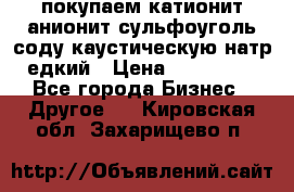 покупаем катионит анионит сульфоуголь соду каустическую натр едкий › Цена ­ 150 000 - Все города Бизнес » Другое   . Кировская обл.,Захарищево п.